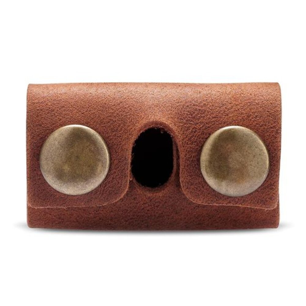 Safety Razor Head Protecting Leather Cover, Genuine Cowhide Leather Double Edge - Picture 3 of 7